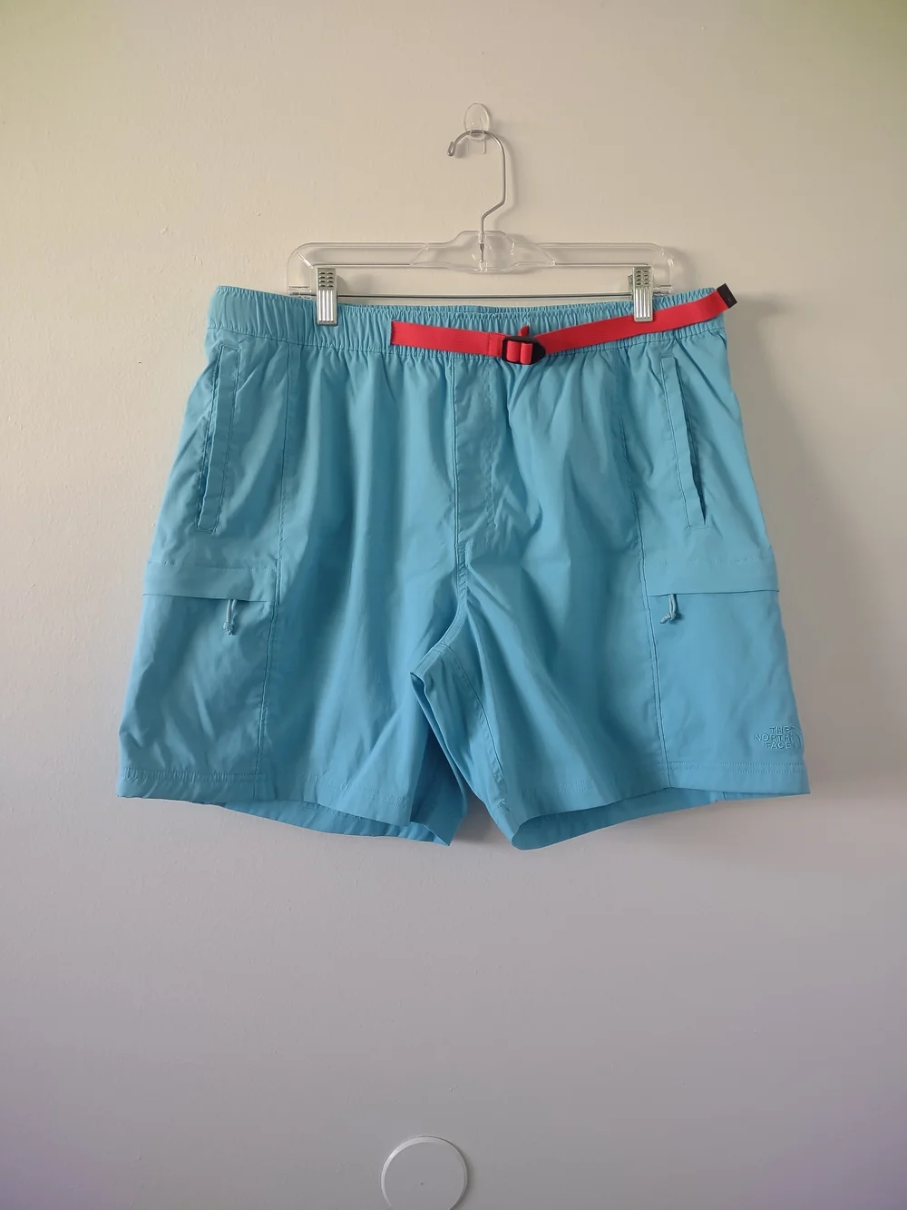 The North Face Light Blue Class V Belted Shorts Men's XL